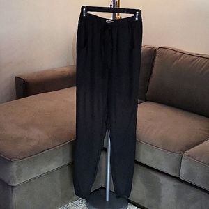 Sheer straight-leg pants